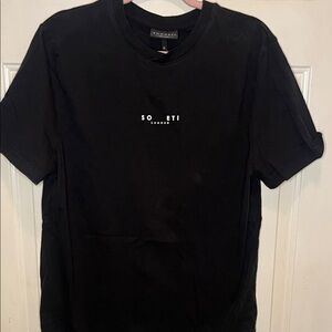 Sleek Black Short Sleeve Tee by